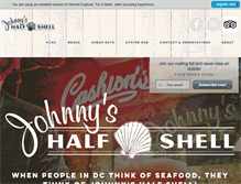 Tablet Screenshot of johnnyshalfshell.net